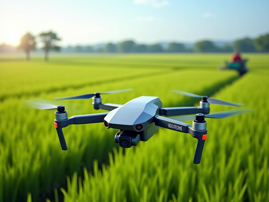 Drone surveillance sa rice farm
